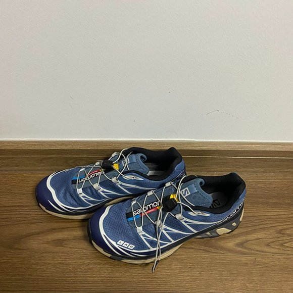 Salomon Thick Soled Navy Retro Outdoor Sneakers - Picture 9 of 10